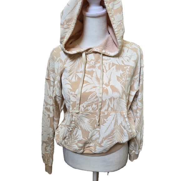 Billabong Beige Floral Hoodie - Picture 1 of 4